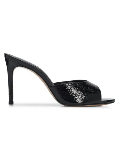 Schutz 100mm Cloe Patent Leather Mules In Multi