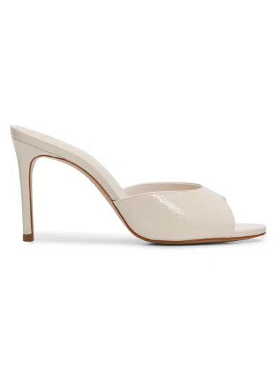 Schutz Cloe 100mm Patent Leather Sandals In Neutral