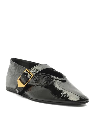 SCHUTZ WOMEN'S COURTNEY BUCKLED FLATS