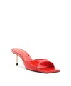 Schutz Dethalia Pin Heel Slide Sandal In Red