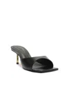 Shop Schutz Women's Dethalia Pin Squared Toe Sandals In Black