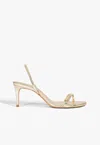Schutz Women's Diana Mid Heel Sandal In Gold In Gold