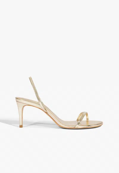 Schutz Women's Diana Mid Heel Sandal In Gold