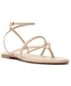 Schutz Diana Strappy Thong Flat Sandals In Beige