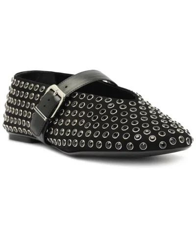 Schutz Women's Eiza Shine Pull-on Flats In Black