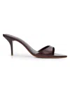 Schutz 75mm Elodie Leather Mules In Multi