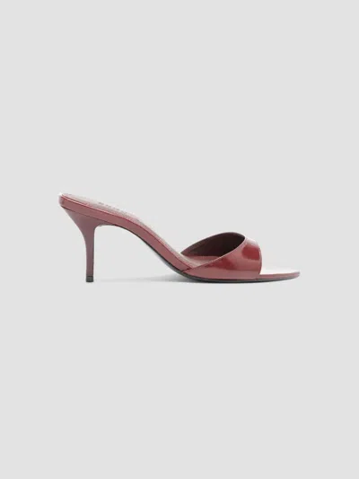 Schutz Women's Elodie 75mm Leather Sandals In Burgundy