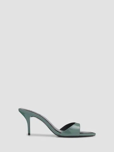 Schutz Women's Elodie 75mm Leather Slip-on Sandals In Green