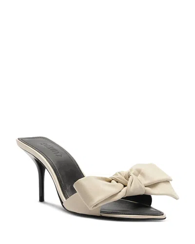 Schutz Elodie Bow Sandal In Neutral