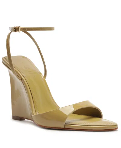 Schutz Women's Elodie Pointed Toe Wedge Sandals In Green