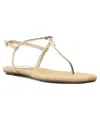 Schutz Elsha Sandals Platina In Gold Woven