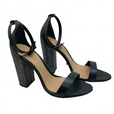 Schutz Women's Embellished Block Heel Sandal In Black