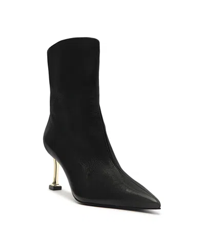 Schutz Women's Firenze Pointed Toe Booties In Black