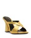 Schutz Glenda Mule Heel In Gold, Women's At Urban Outfitters In Gold