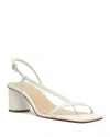 Schutz Heloise Block Heel Sandal In White