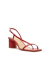 Schutz Heloise Block Heel Sandal In Red