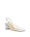 Schutz Heloise Block Heel Sandal In White