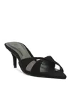 Schutz Hilda Leaf Pointed Toe Sandal In Black