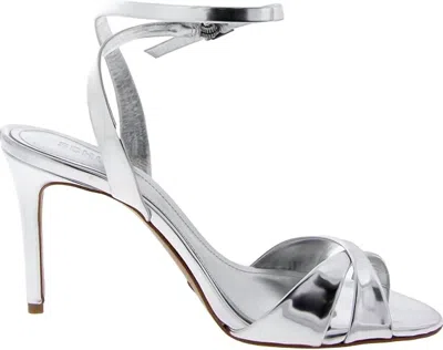 Schutz Women's Hilda Mid Heels In Prata In Silver