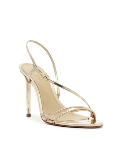 Schutz Women's Inez2 Round Toe Stiletto Sandals In Gold