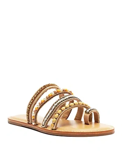 Schutz Women's Jade Embellished Strappy Thong Sandals In Multicasual