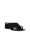 Schutz Jodie Mid Slide Sandal In Black