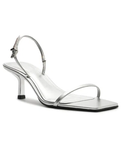 Schutz Judith Slingback Sandal In Silver