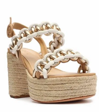 Schutz Women's Juliet Platform Sandals In Beige In Multi