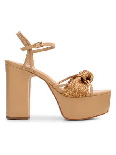 Schutz Kalina 100mm Leather Platform Sandals In Multi