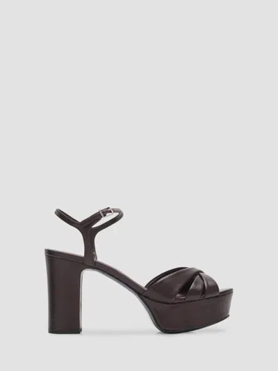 Schutz Women's Keefa 100mm Platform Sandals In Animal Print