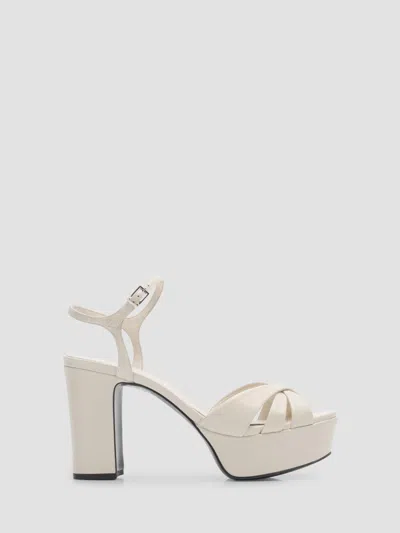 Schutz Women's Keefa 100mm Platform Sandals In White