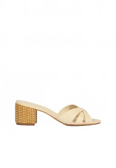 Schutz Women's Keefa Block Heel In Off White In Neutral