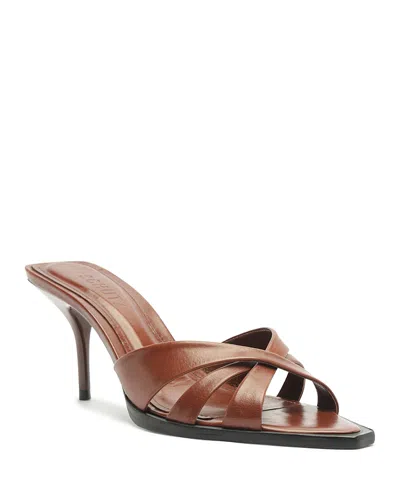 Schutz Keefa Leaf Mule In Brown