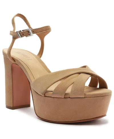 Schutz Women's Keefa Platform Sandals In Neutral