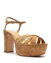 Schutz Keefa Cork Sandal In Natural