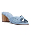 Schutz Keefa Slide Sandal In Sky Blue