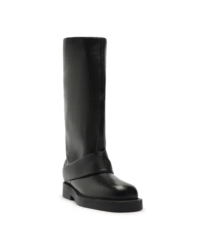 Schutz Women's Keira Up Round Toe Boots In Black