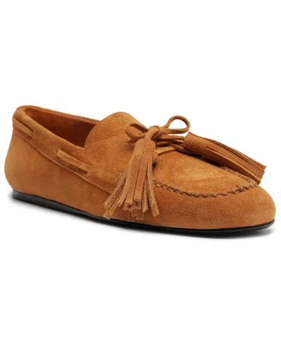 SCHUTZ WOMEN KIM SQUARE TOE FLAT LOAFERS