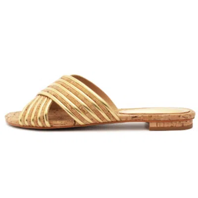 Schutz Women's Latifah Sandals In Gold Natural