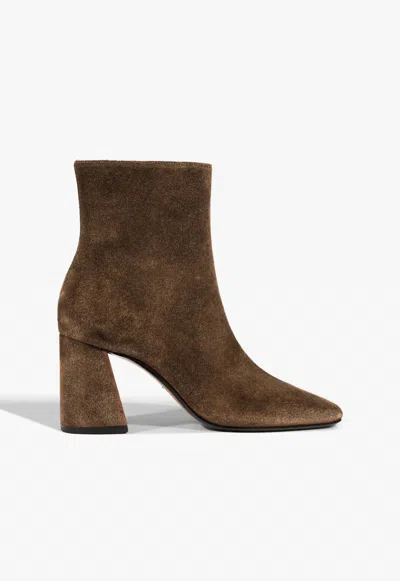 Schutz Women's Leia Heeled Bootie In Pecan Brown In Multi