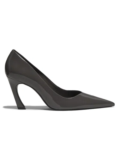 Schutz Women's Lexi 90mm Patent Leather Pumps In Gray
