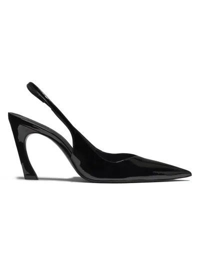Schutz Women's Lexi 90mm Patent Leather Slingback Pumps In Black