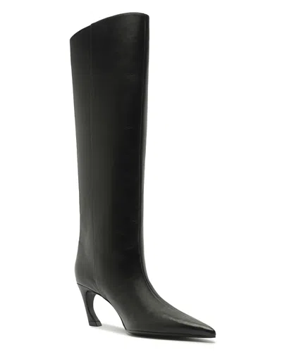 Schutz Women's Lexi Leather Mid Boots In Black
