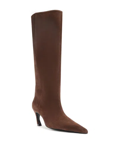 Schutz Women's Lexi Suede Pointed Toe Boots In Multi
