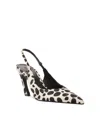 Schutz Lexi Wild Genuine Calf Hair Slingback Pointed Toe Pump