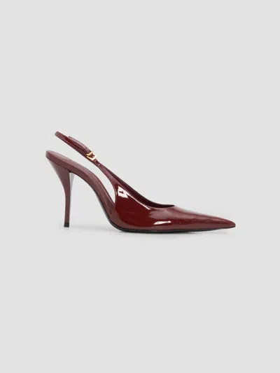 Schutz Women's Liora 100mm Patent Leather Pumps In Burgundy