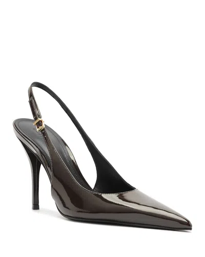 Schutz Liora Slingback Pointed Toe Pump In Brown