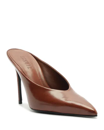 Schutz Loren Pointed Toe Pump In Brown