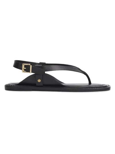 Schutz Lorraine 25mm Leather Sandals In Black