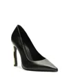 Schutz Women's Lou Curve High Stiletto Heel Pumps In Dark Black